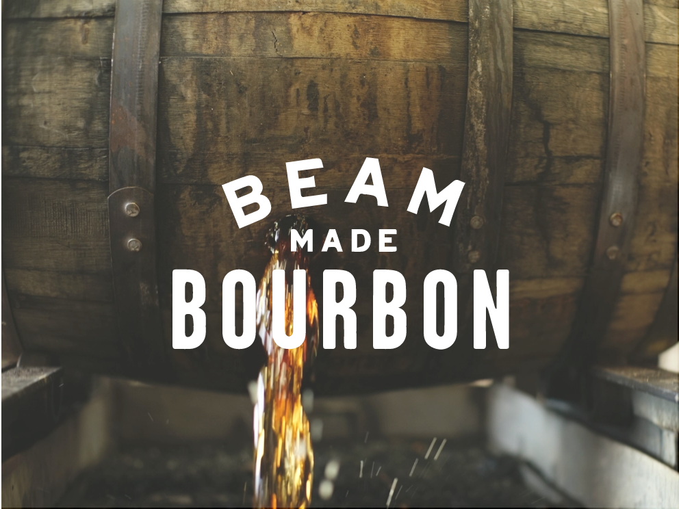 Beam made Bourbon text image 