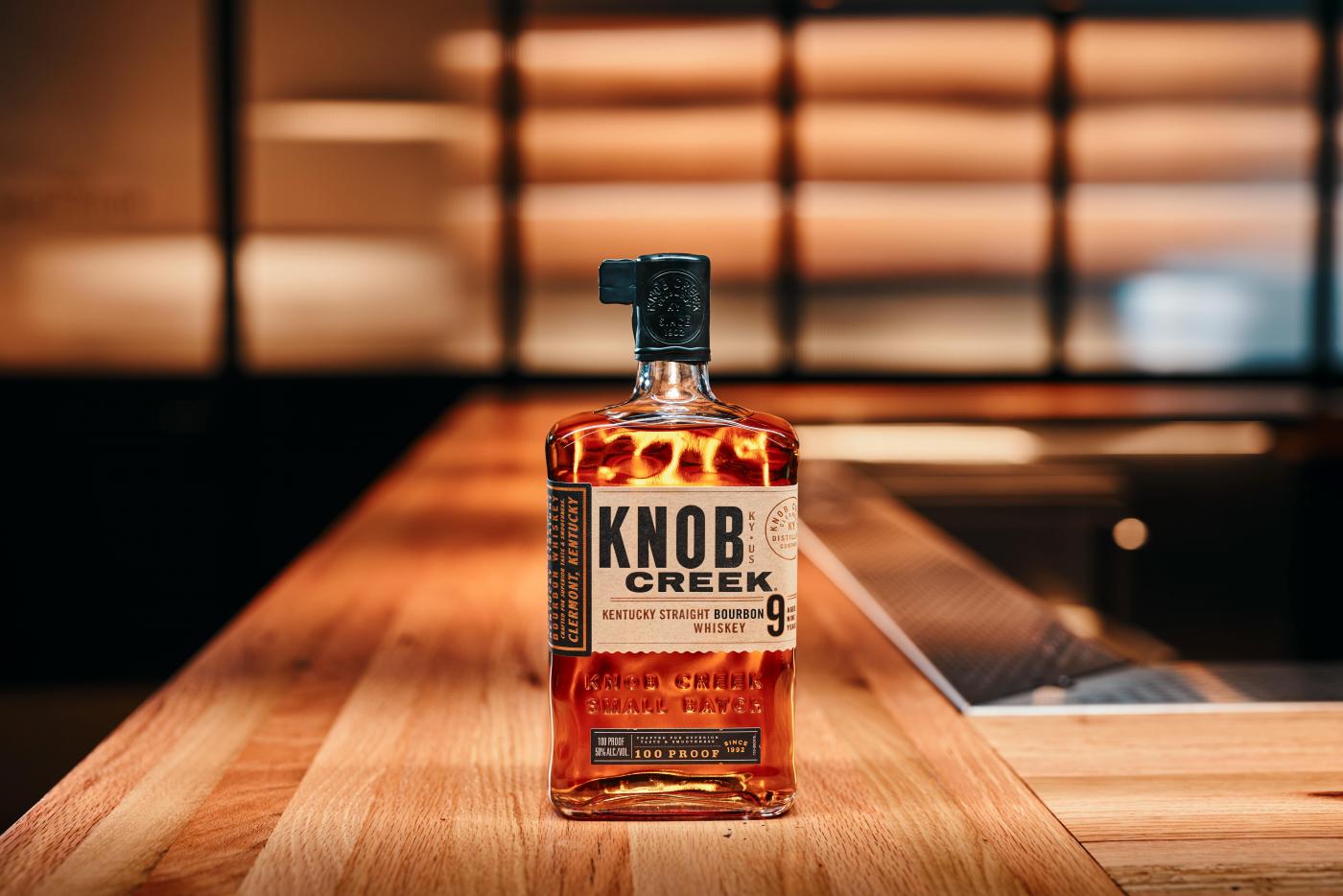 Knob Creek Bourbon Bottle Image. bottle image