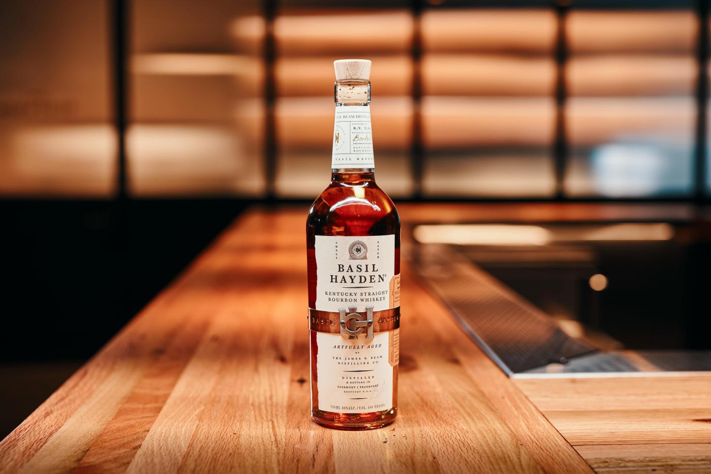 Basil Hayden Bourbon Bottle Image. bottle image