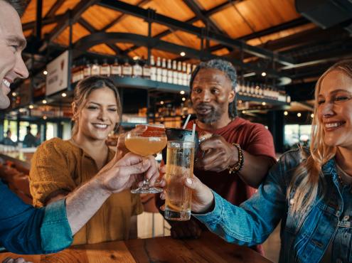 People in cocktail bar image