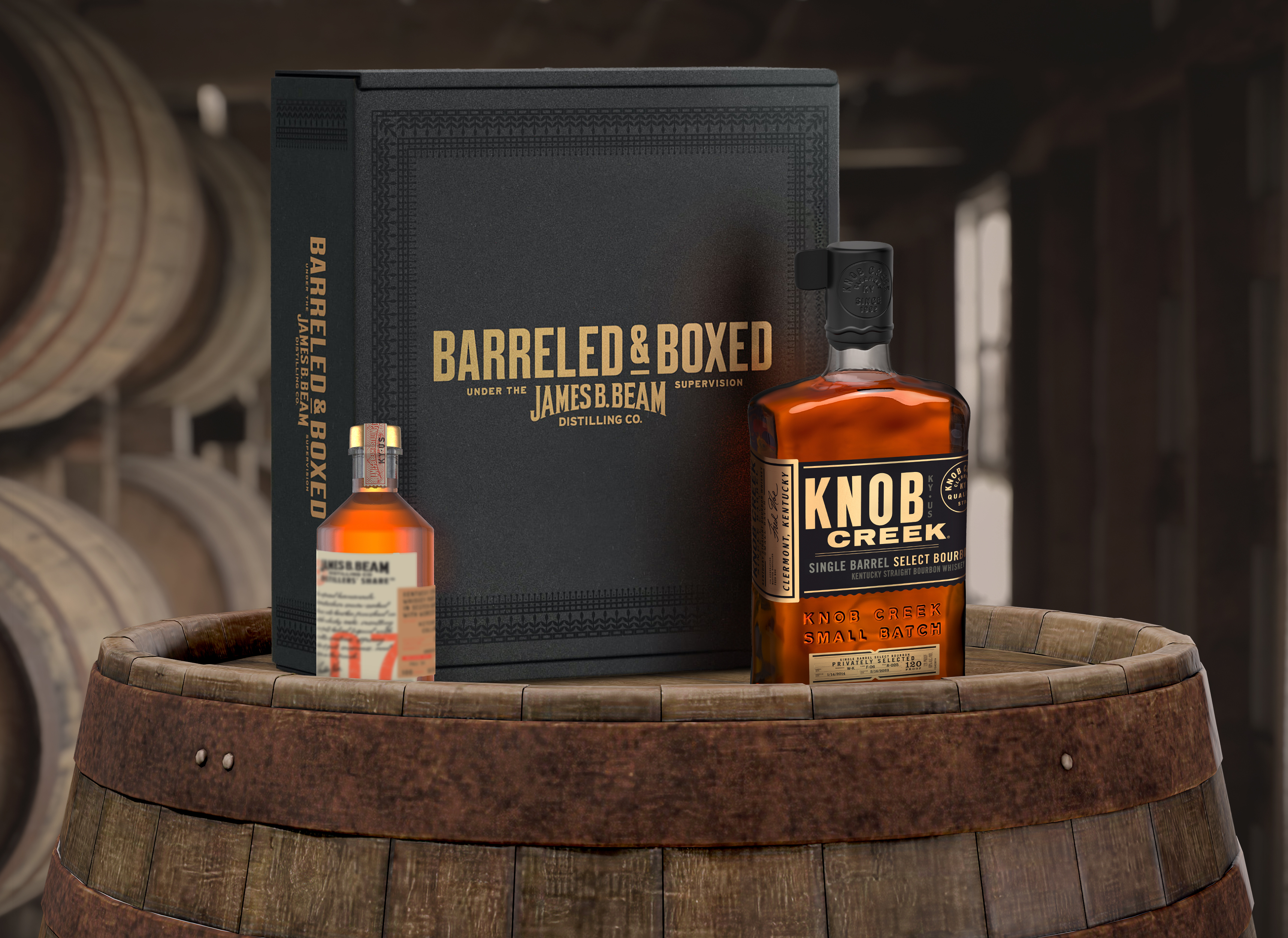 KNOB CREEK SINGLE BARREL SELECT BOURBON and DISTILLERS’ SHARE 07 bottle image