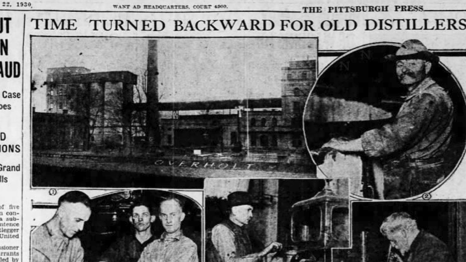 1930 newspaper distillery workers