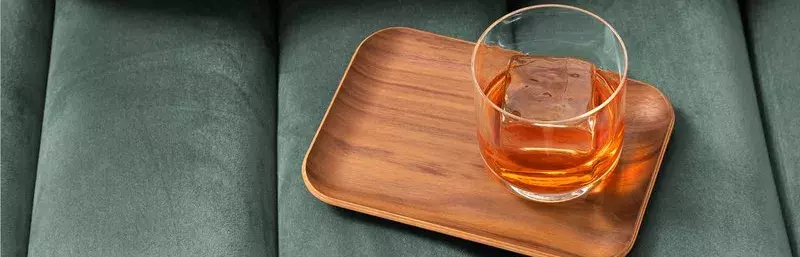 Glass of American Whisky Cocktail Clermont Steep