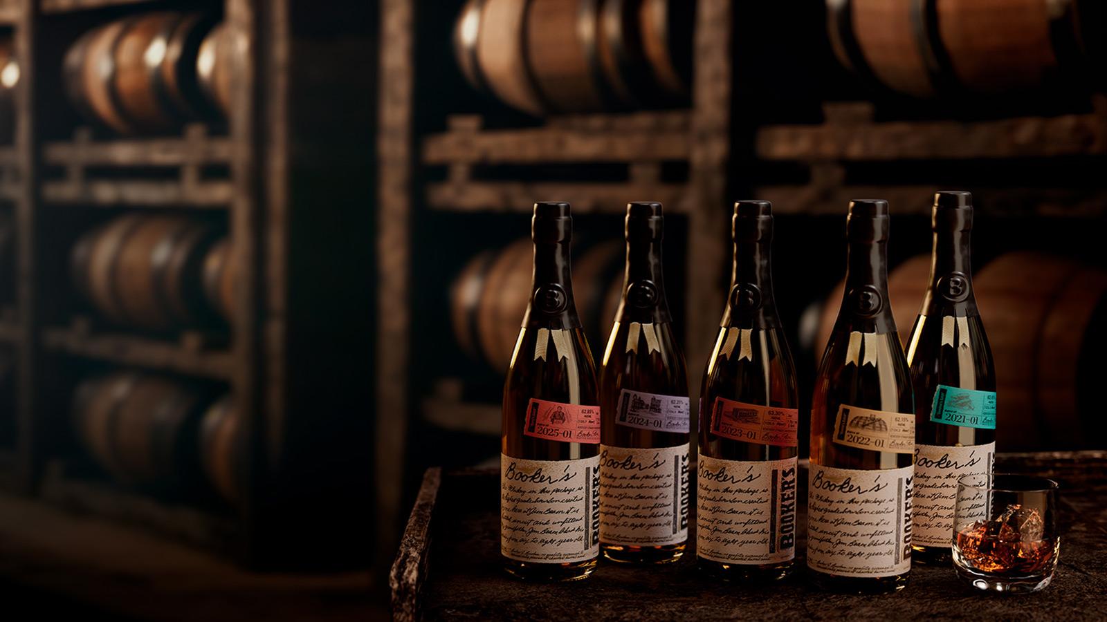 Booker’s barrels in Jim Beam distillery