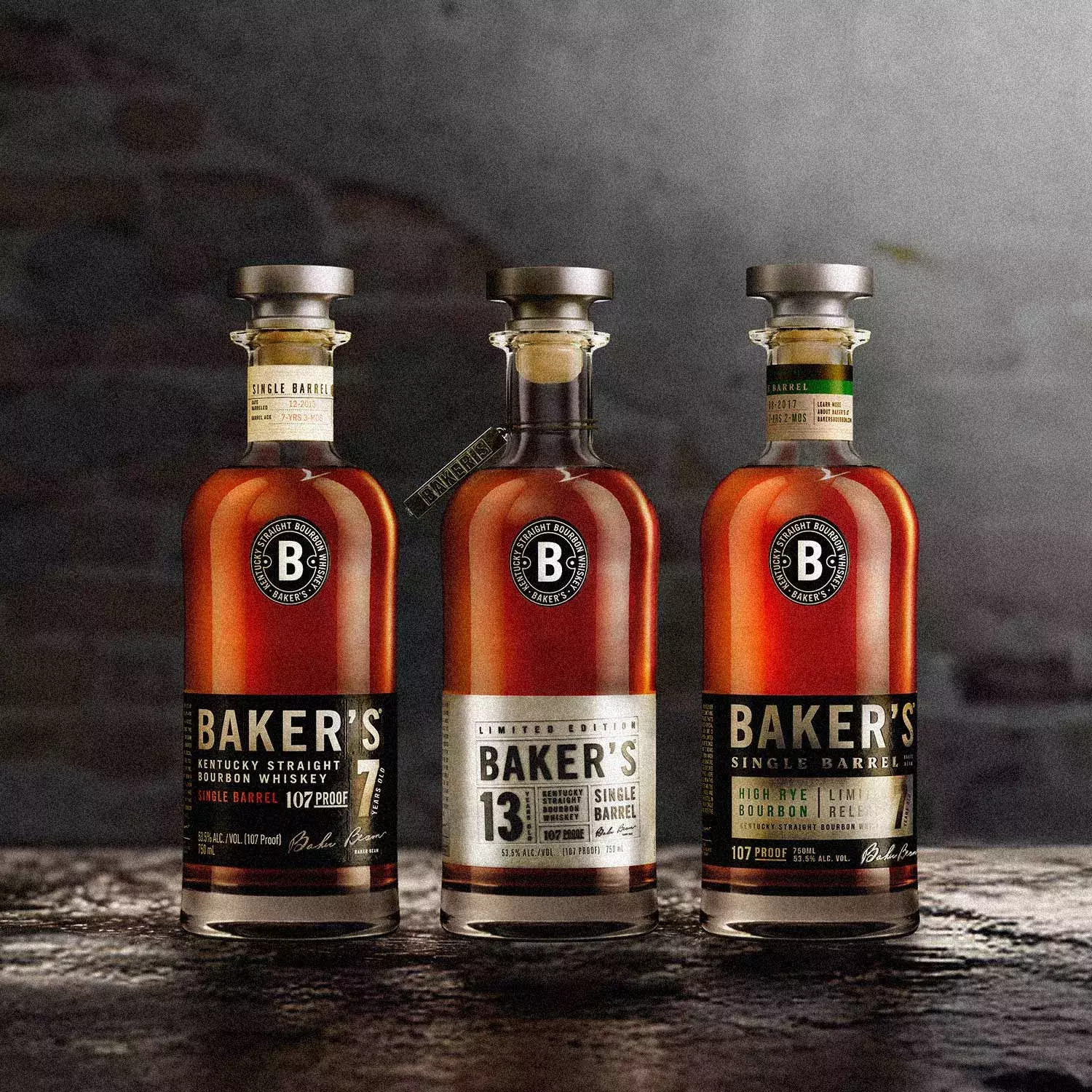 Singular-Experience-Family-Bourbon-Rye-Bottles-Whisky-Bakers  Development
