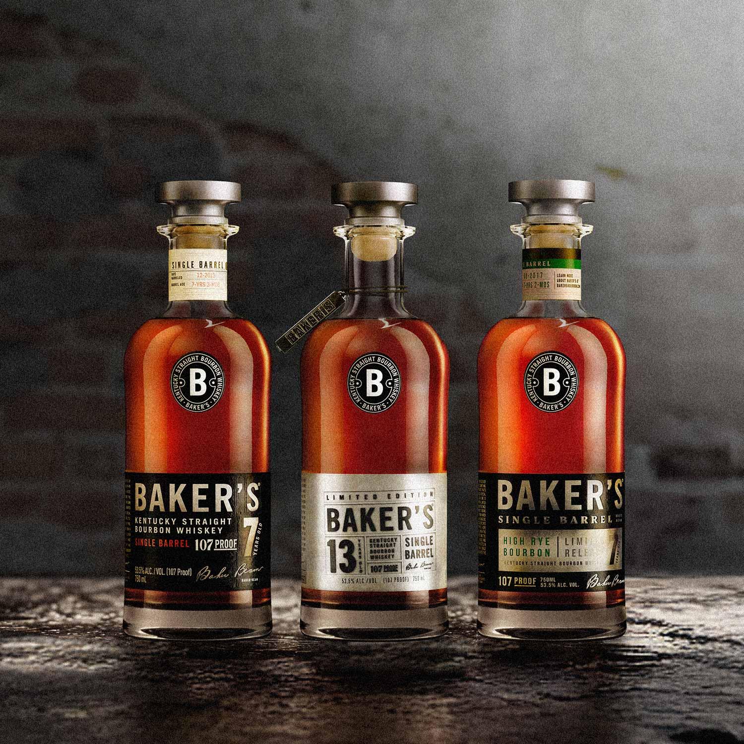 Singular-Experience-Family-Bourbon-Rye-Bottles-Whisky-Bakers  Development