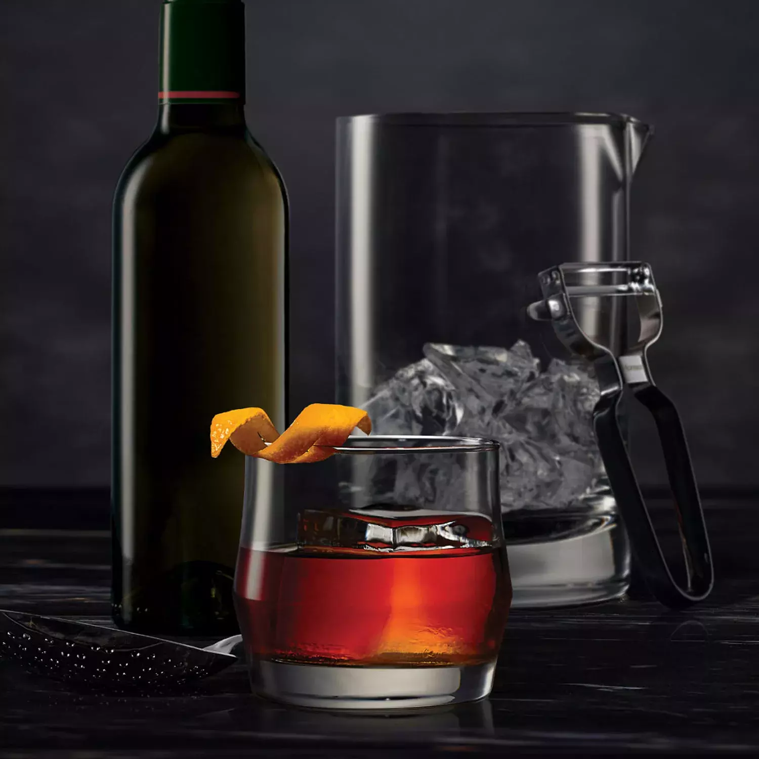 Baker's Boulevardier-Cocktail-Bourbon-Whisky-Bakers
