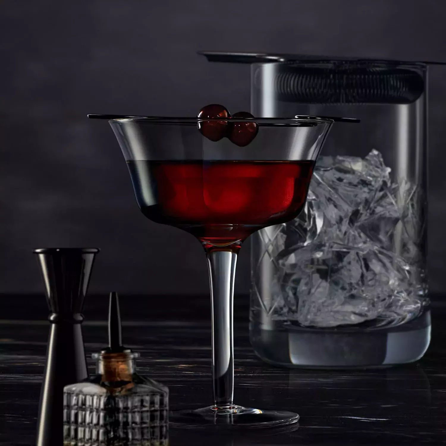 Midnight-Manhattan-Cocktail-Bourbon-Whisky-Bakers