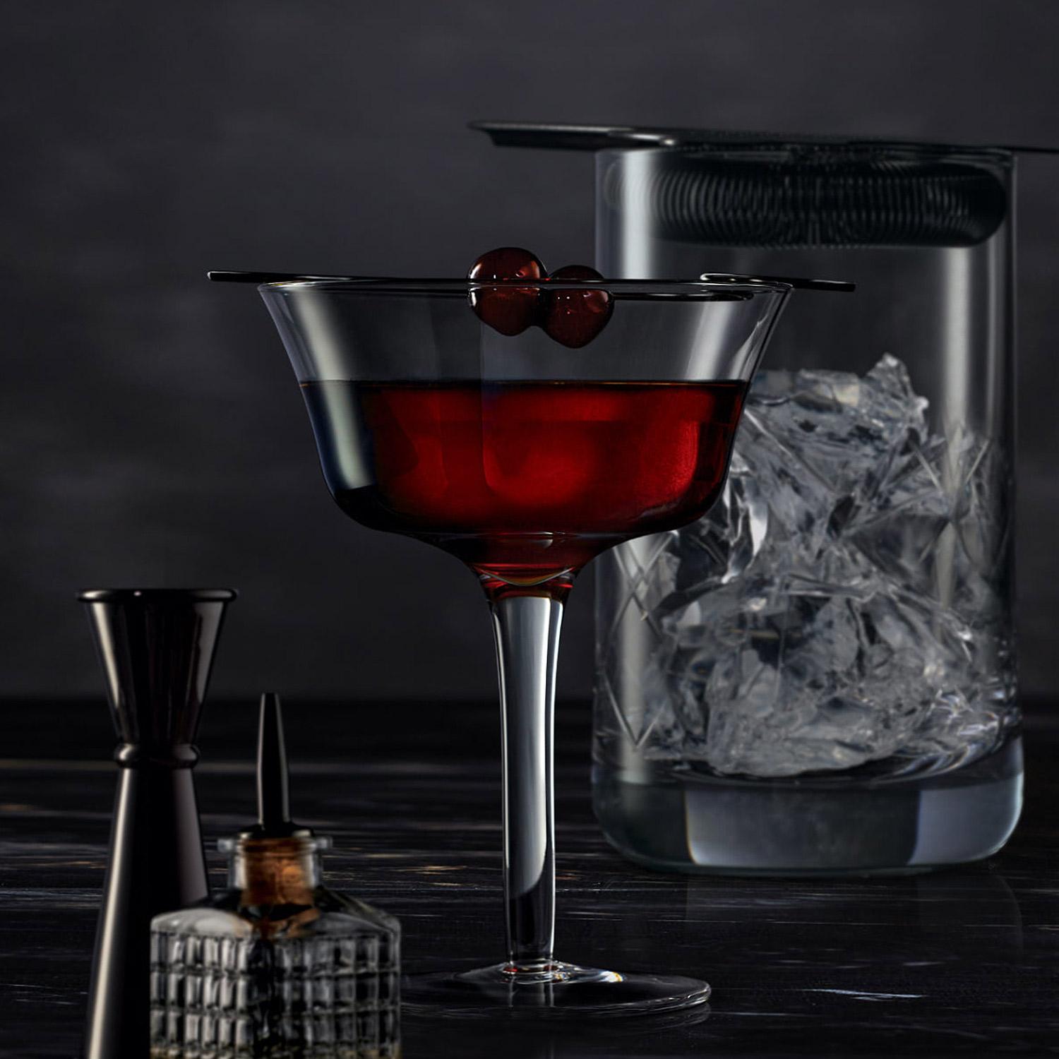 Midnight-Manhattan-Cocktail-Bourbon-Whisky-Bakers