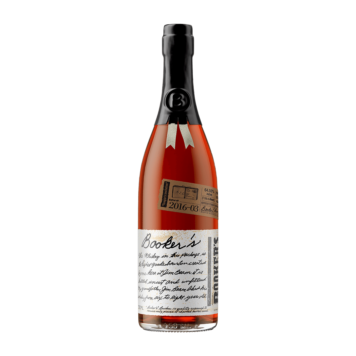 Booker’s bottle batch 2016 Le Limited Edition Booker’s® Rye
