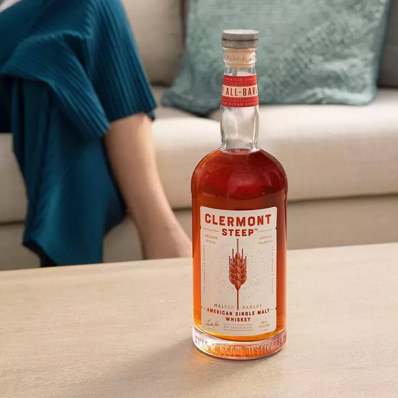 Bottle of American Single Malt Whisky Clermont Steep