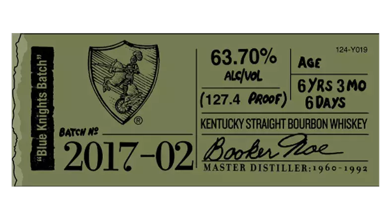 Booker’s label sticker 2017-02