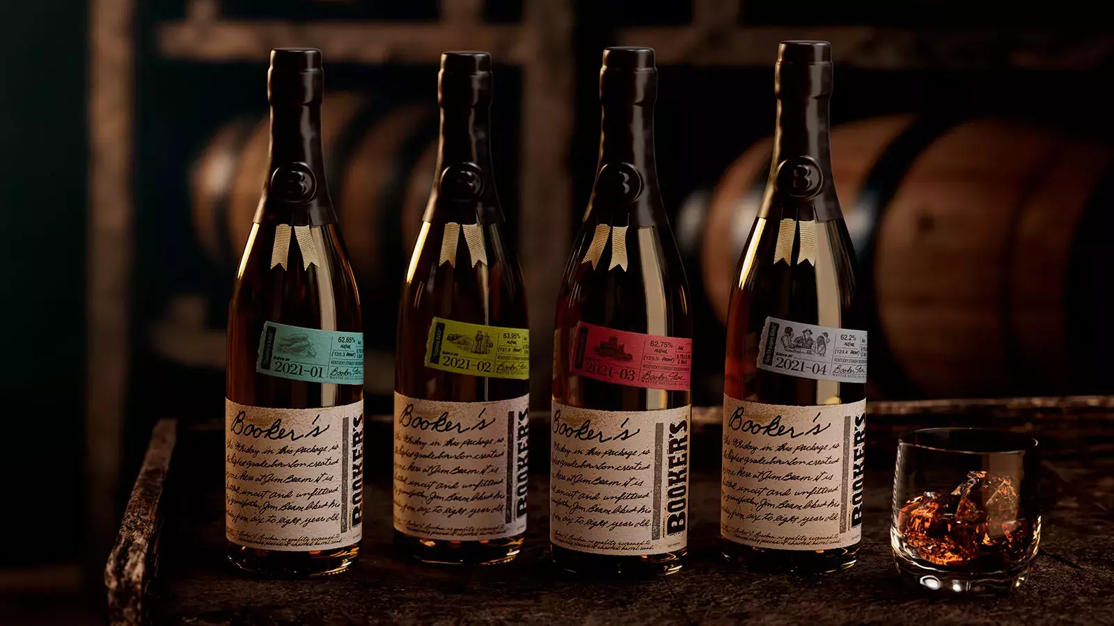 Relases 2021 Range Bottle Bourbon Whisky Bookers