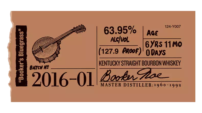 Booker’s label sticker 2016-01