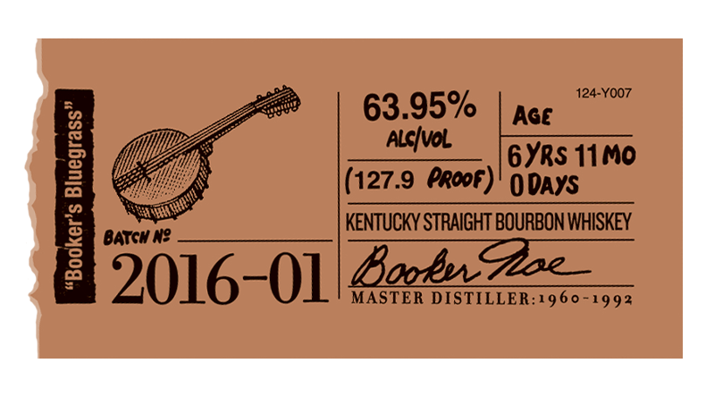 Booker’s label sticker 2016-01