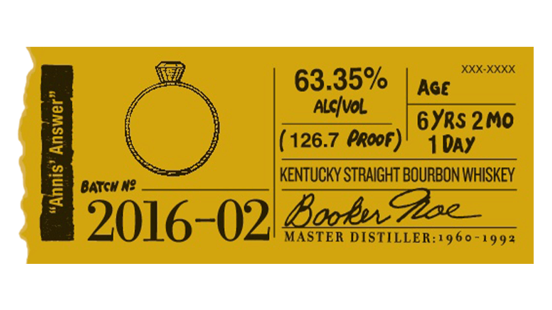 Booker’s label sticker 2016-02