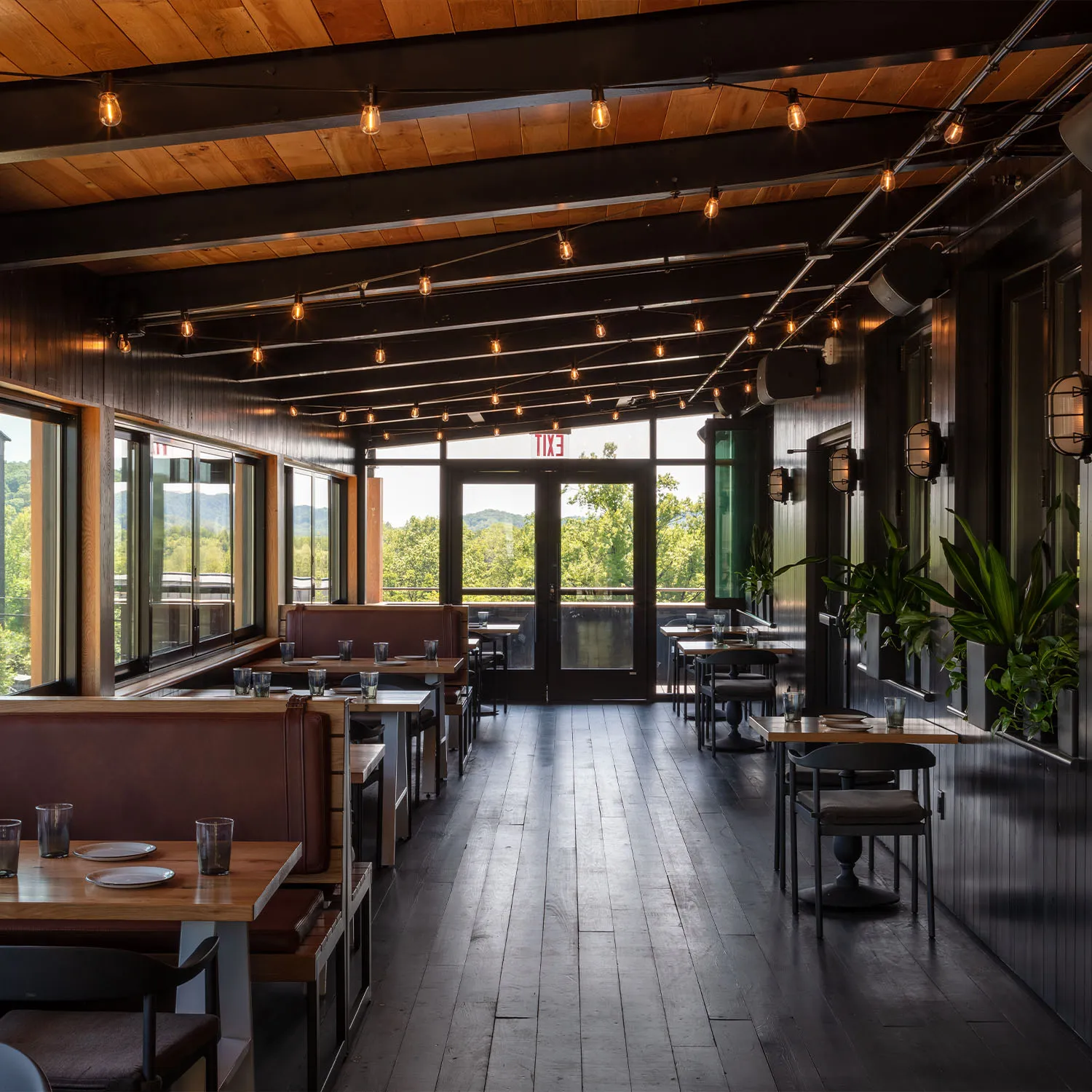 Kitchen table venue interior