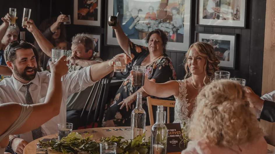 Kitchen table wedding