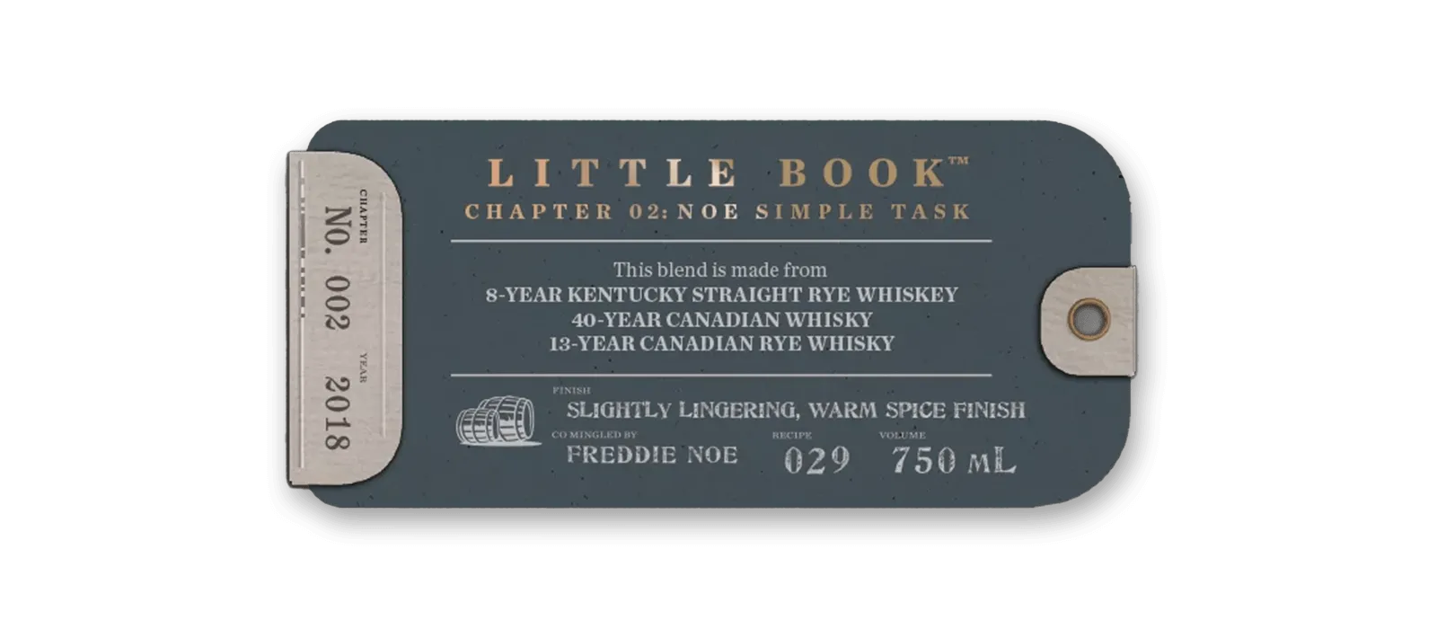 Chapter 2 Noe Simple Task Hand tag Bottle Whiskey Little Book