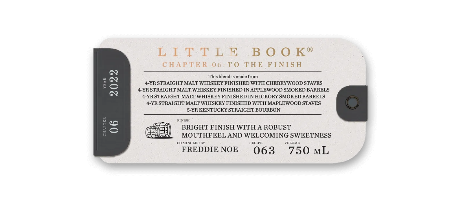 Chapter 6 To The Finish Handtag Bottle Whiskey Little Book
