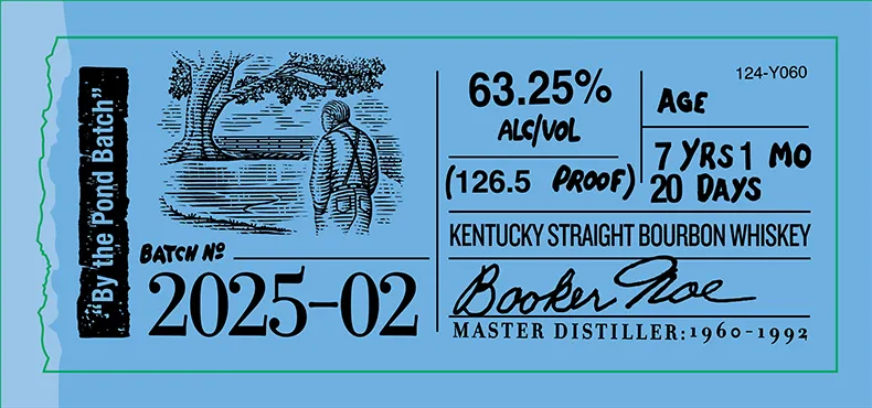 Booker’s label sticker 2024-03